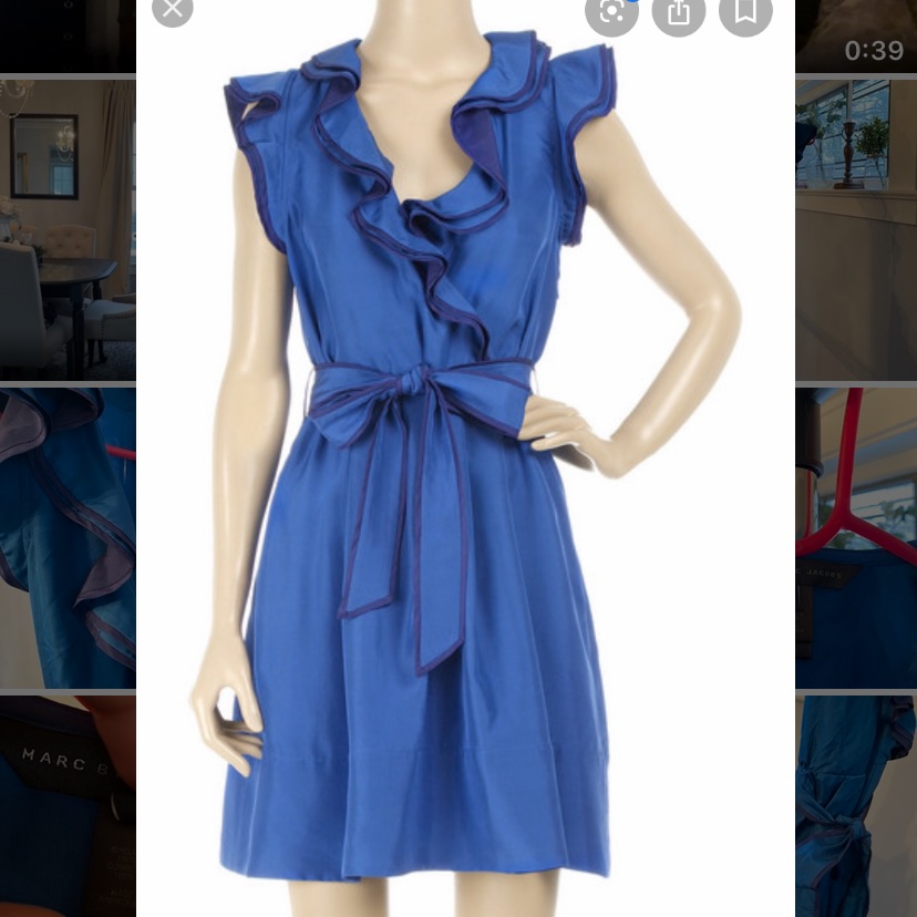 100% Silk Marc Jacobs Dress With Pockets